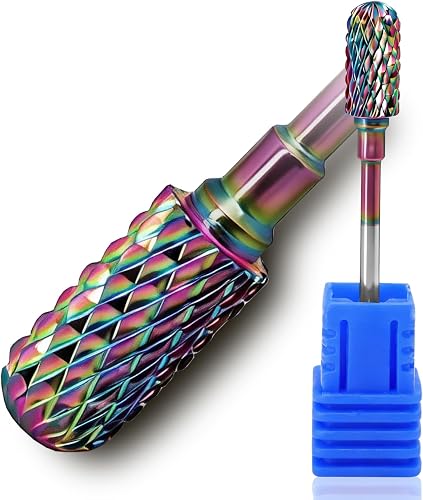 FANTEXY 3/32" Carbide Nail Drill Bits,Cuticle Drill Bits for Nails,Gel Remover Drills Bit,Professional Nail Drills Brocas for Dead Skin and Nails,Remover Bit Art Tools (Medium - M)