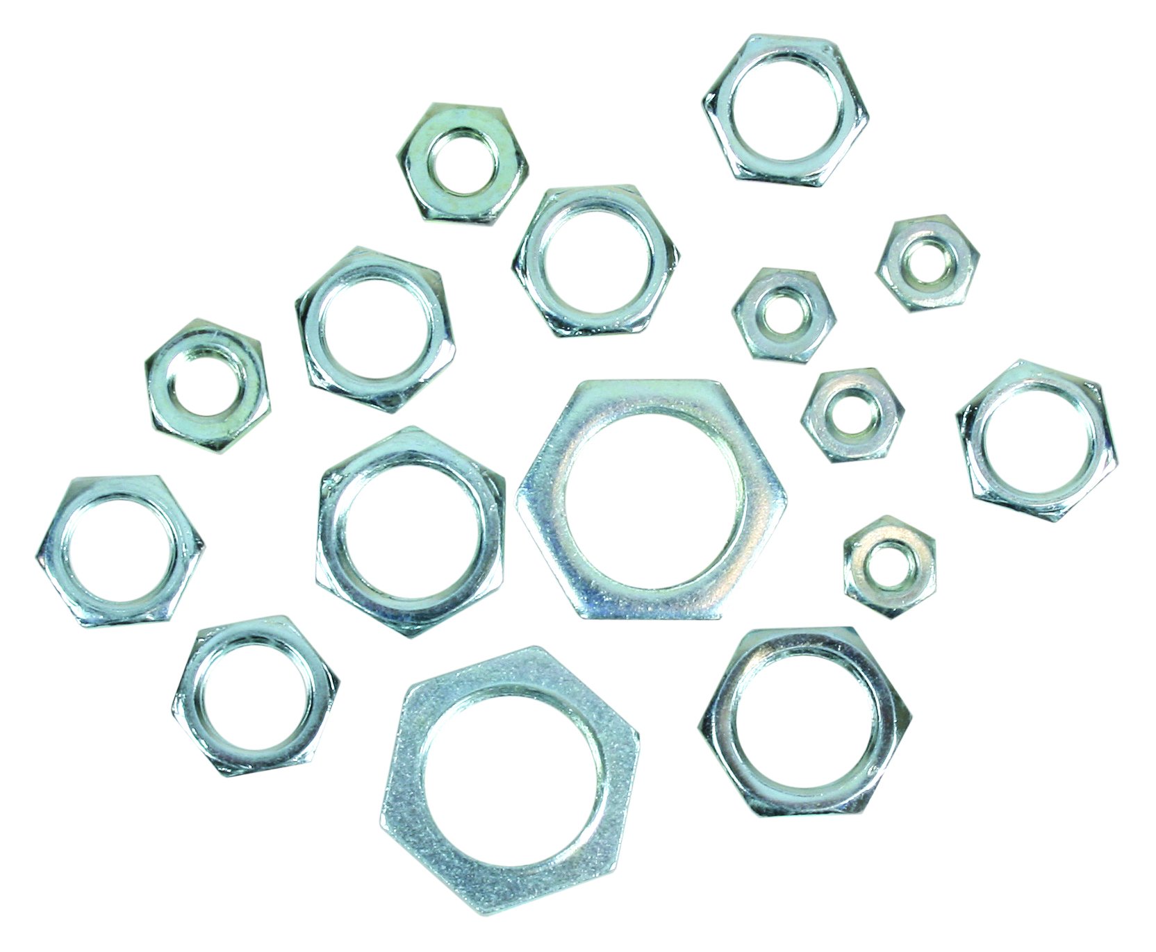 Jandorf NUT HEX STEEL ASSORTED PACK/16