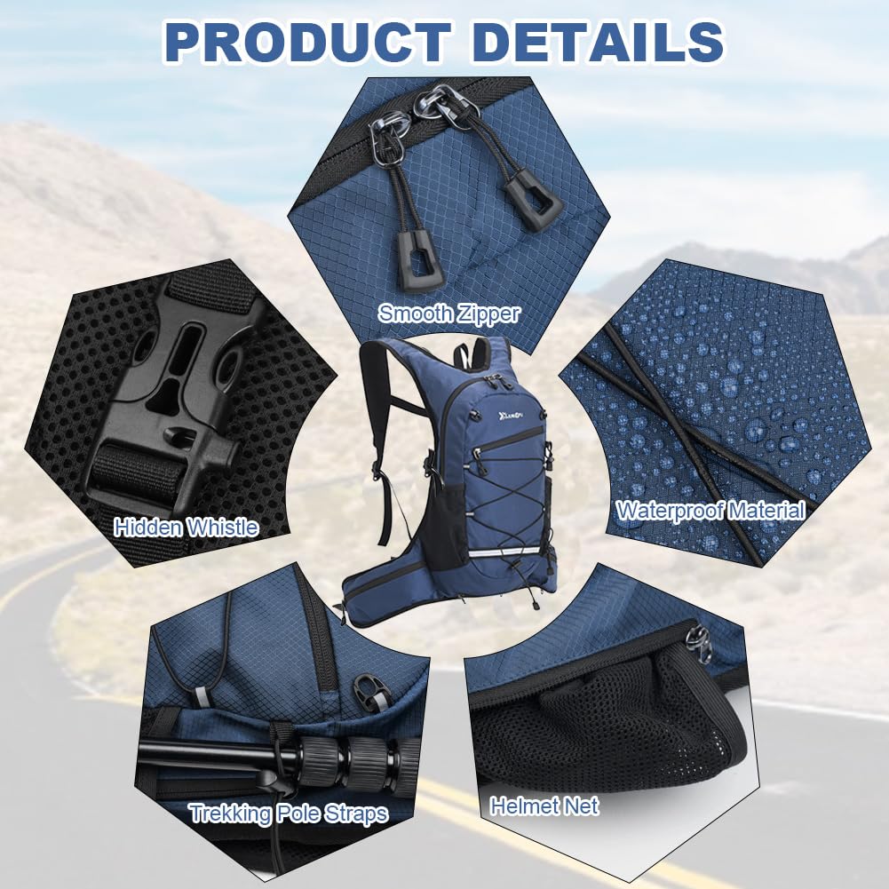 flintronic Mochila de ciclismo Ligera para Hombre Mujer Ciclismo Camping