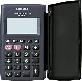 CALCULADORA DE BOLSO 8 DIGITOS HL820LV PRETA CASIO