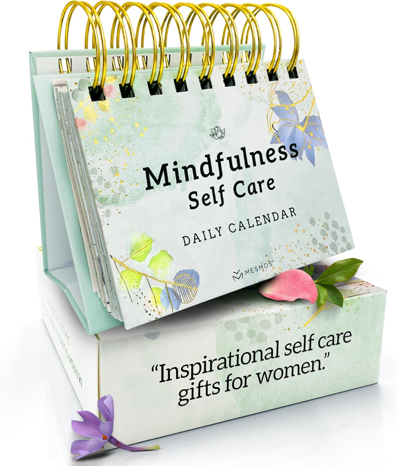 MESMOS 366 Daily Self Care Quotes Mindfulness Perpetual Calendar, Cute