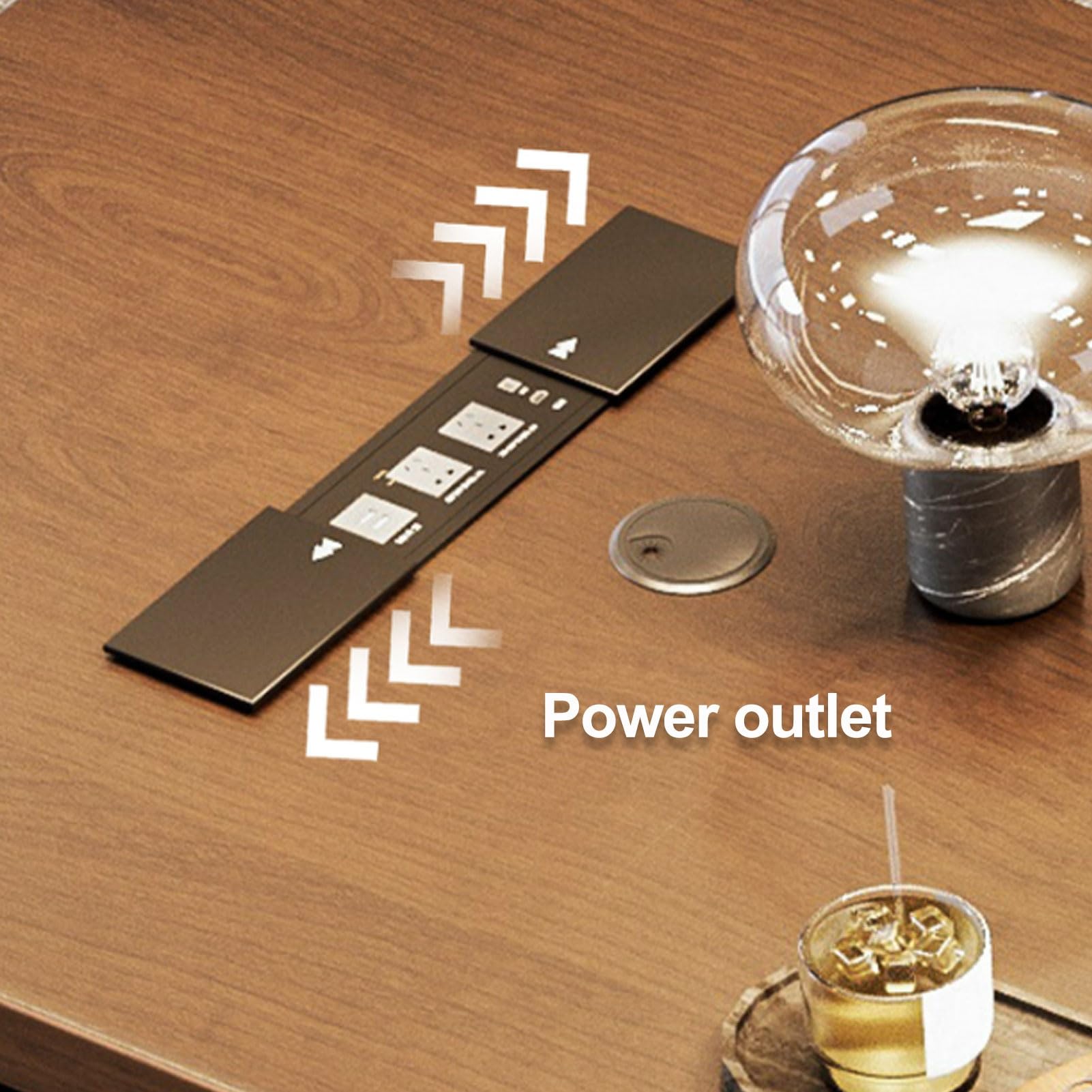 Mesa Despacho Ejecutivo con Sillas de Escritorio con Ruedas Ergonómicas