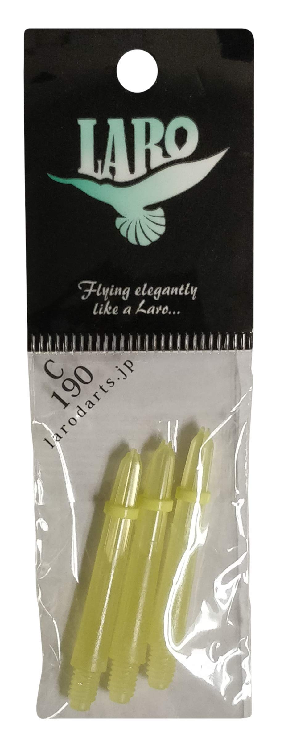 L-style Laro Locked Dart Shafts – Lightweight Plastic Shafts for Soft Tip &amp; Steel Tip Darts
