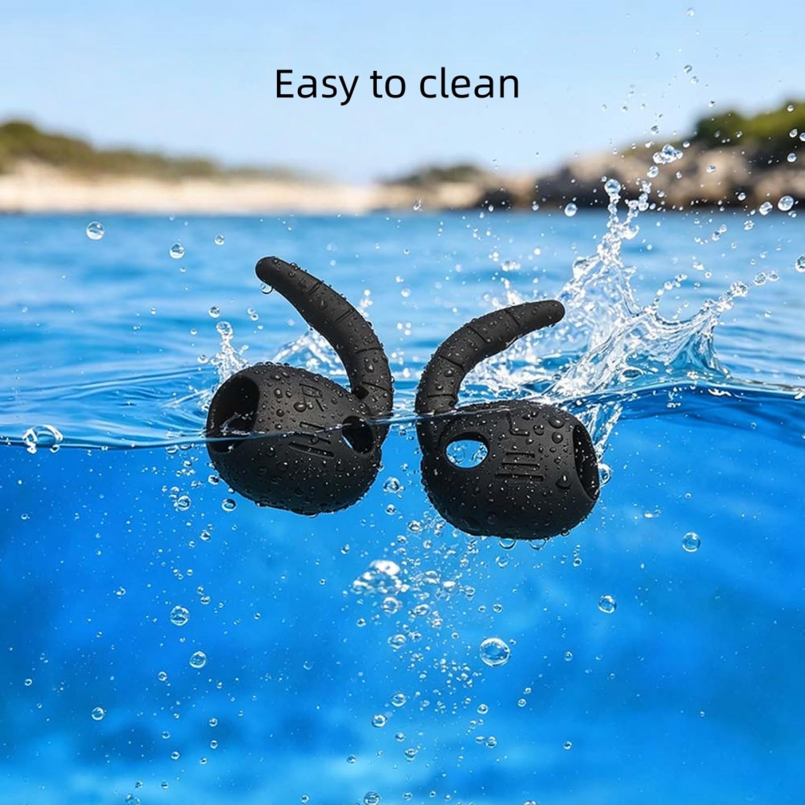 Do Samsung Galaxy Buds 4, silikonowe antypoślizgowe haczyki na uszy, zestaw 5 par do bezpiecznego dopasowania (białe)