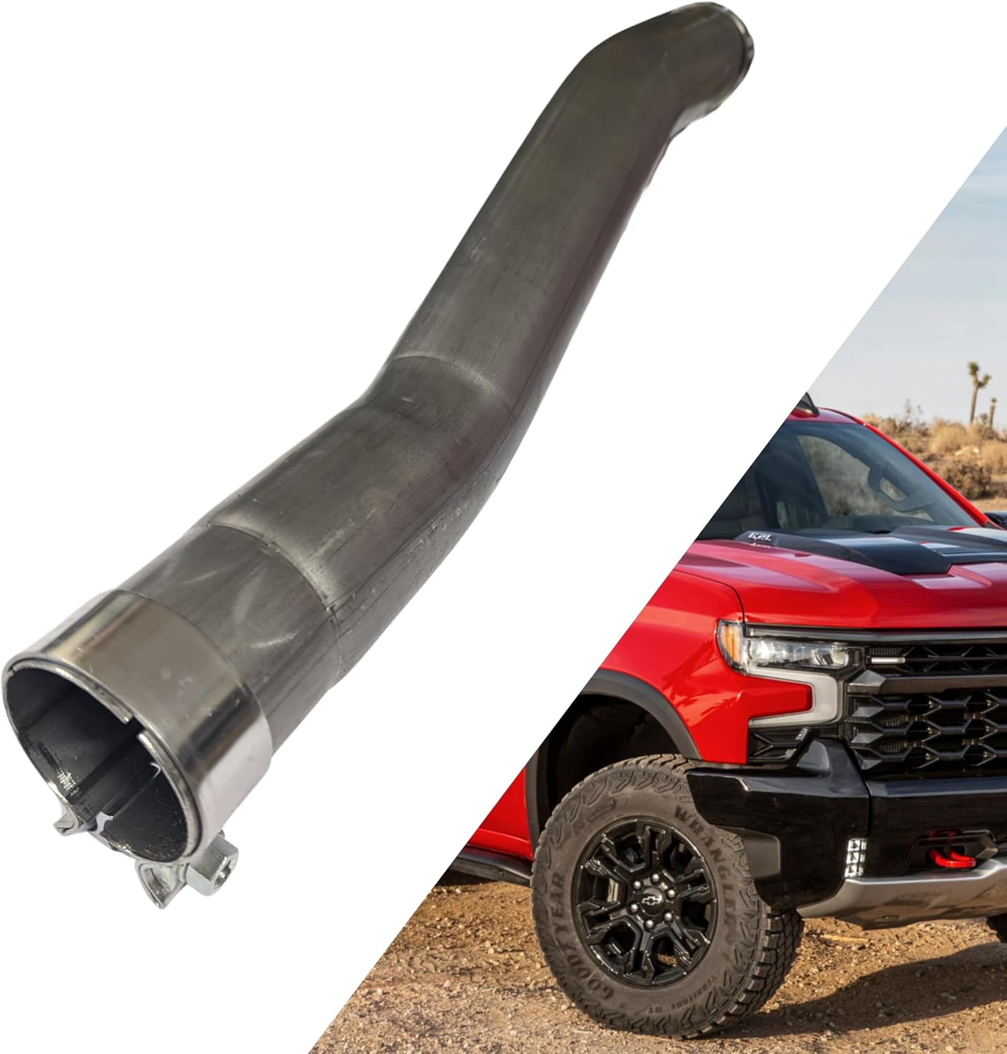 B2 Fabrication Muffler Bypass for Silverado & Sierra 1500 (2014-2025) 4.3L V6 5.3L V8 - Most Aggressive Sound 409 Stainless Steel