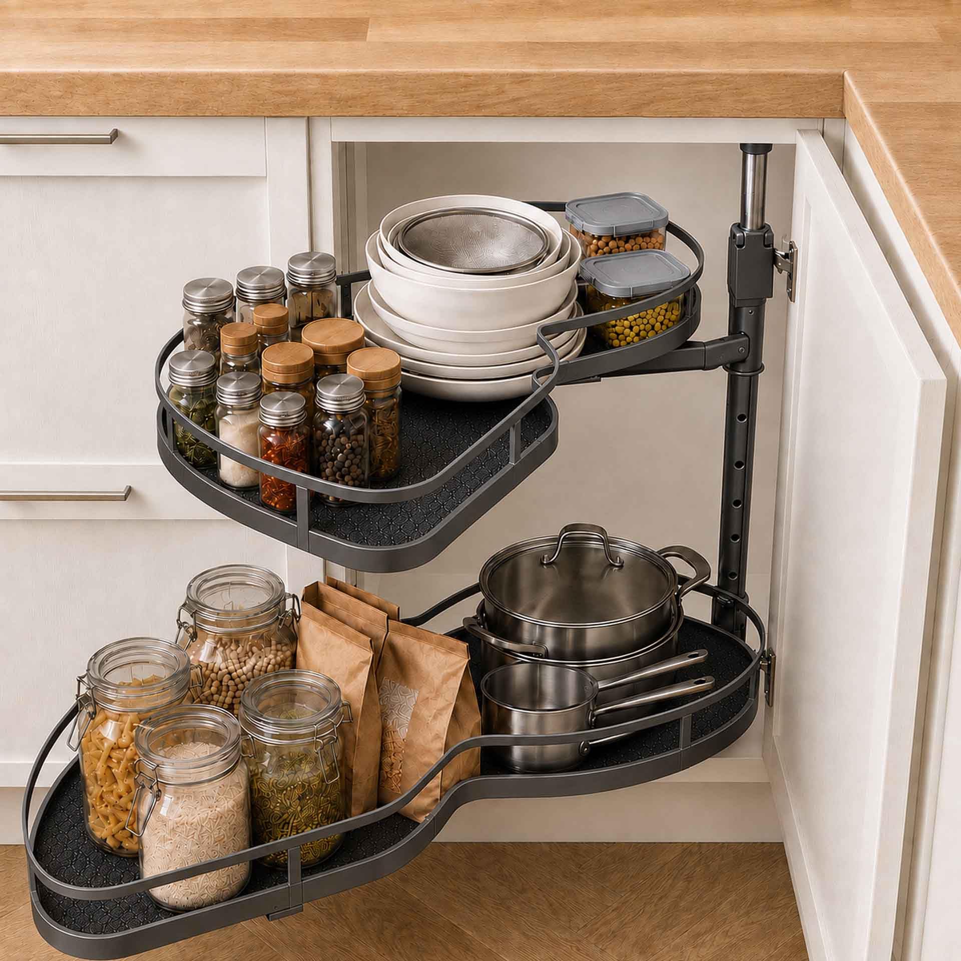Photo 1 of MUOLVSQ Blind Corner Cabinet Pull Out Organizer