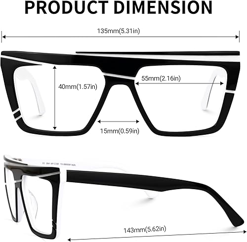 Miniatura 9 de VOOGLAM Marco de gafas cuadradas para mujer