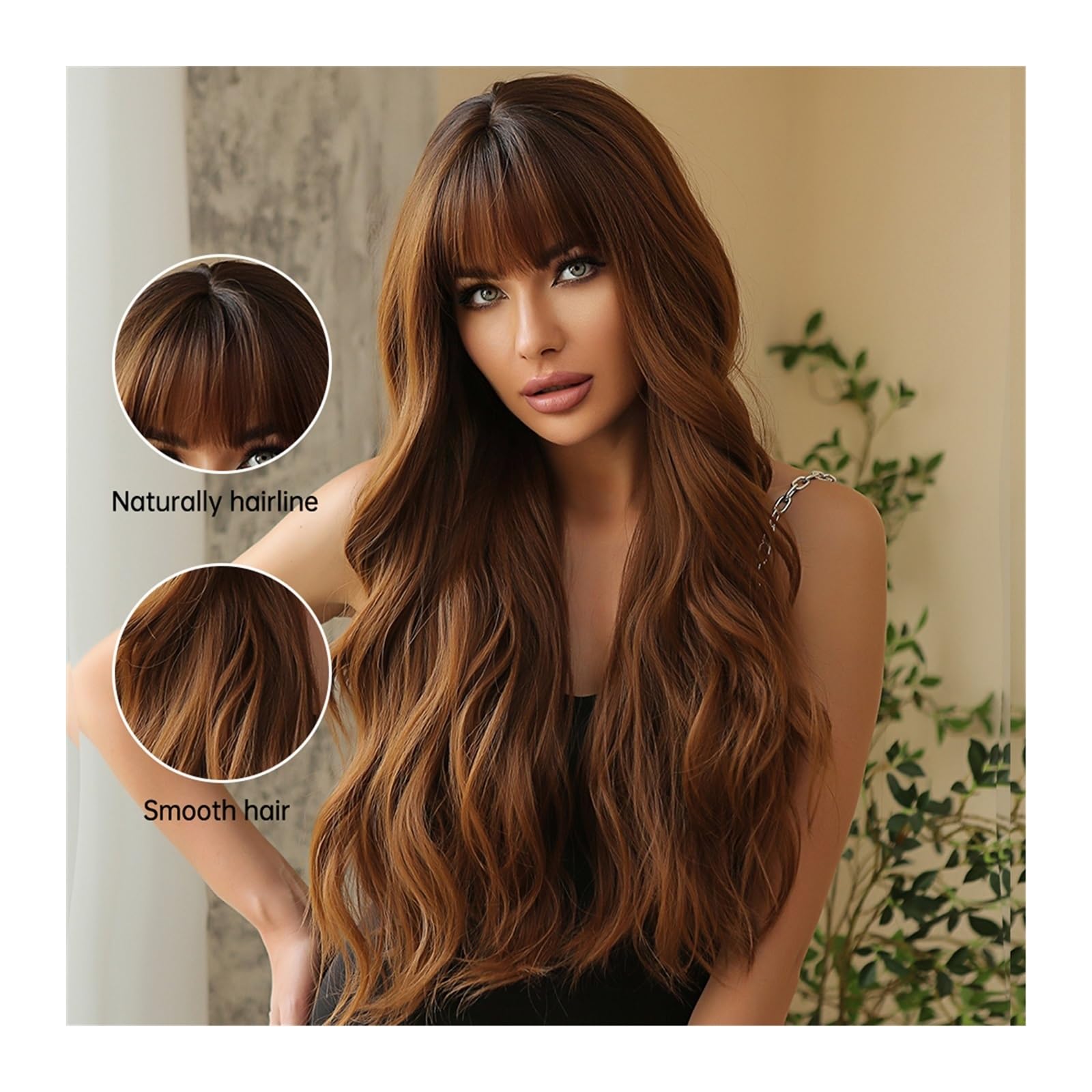 Brown Long and Slick Wig Red Carpet HD Slick Tempo Lace Front Wig - Cecilia | Hive  main image 2