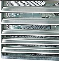 Vista 4 de iLIVING Ventilador de obturación de velocidad variable montado en la pared, Aluminio, Plateado, 30