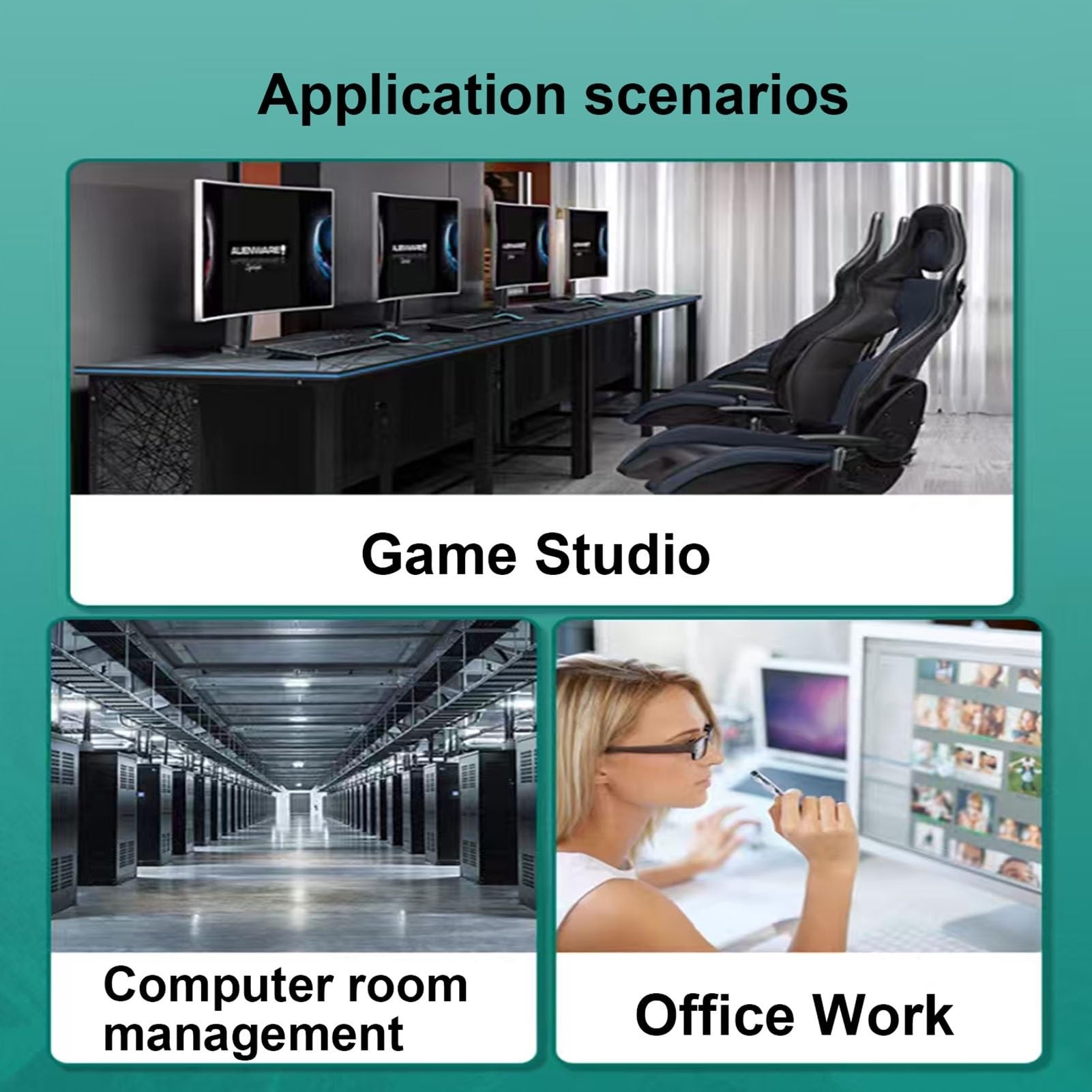 4/16-Port DNF Multi-Open Game Control Synchronizer, KVM-Switch/-Verteiler, USB-Tastatur- & Maus-Synchronisations-Controller, USB-Synchronisierer/-Teiler, Für Mehrere PCs Mac, Windows, Linux(16 ports)