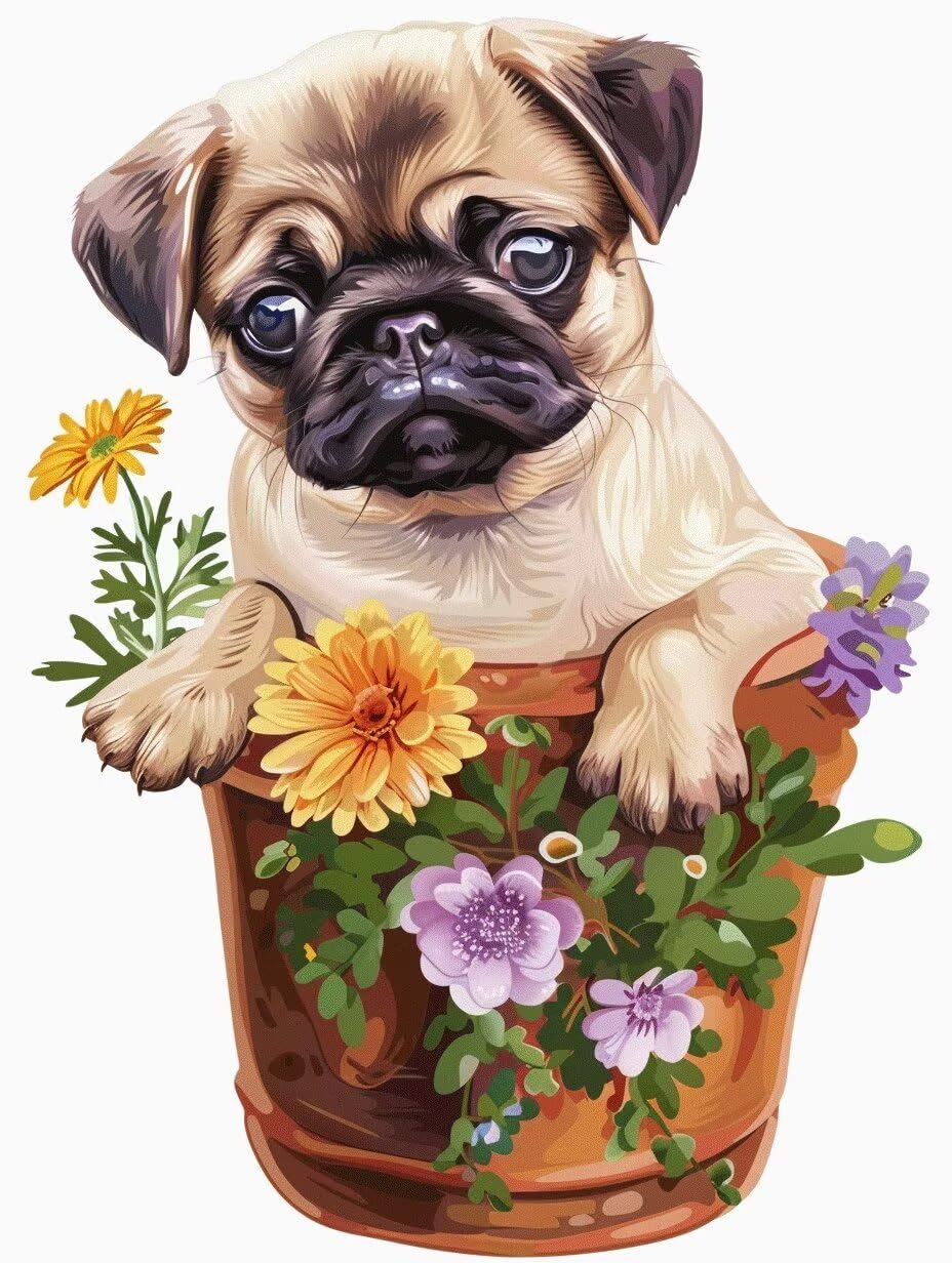 Artisanat Murale Diamond Painting Chien : l'idée cadeau créative idéale - 8