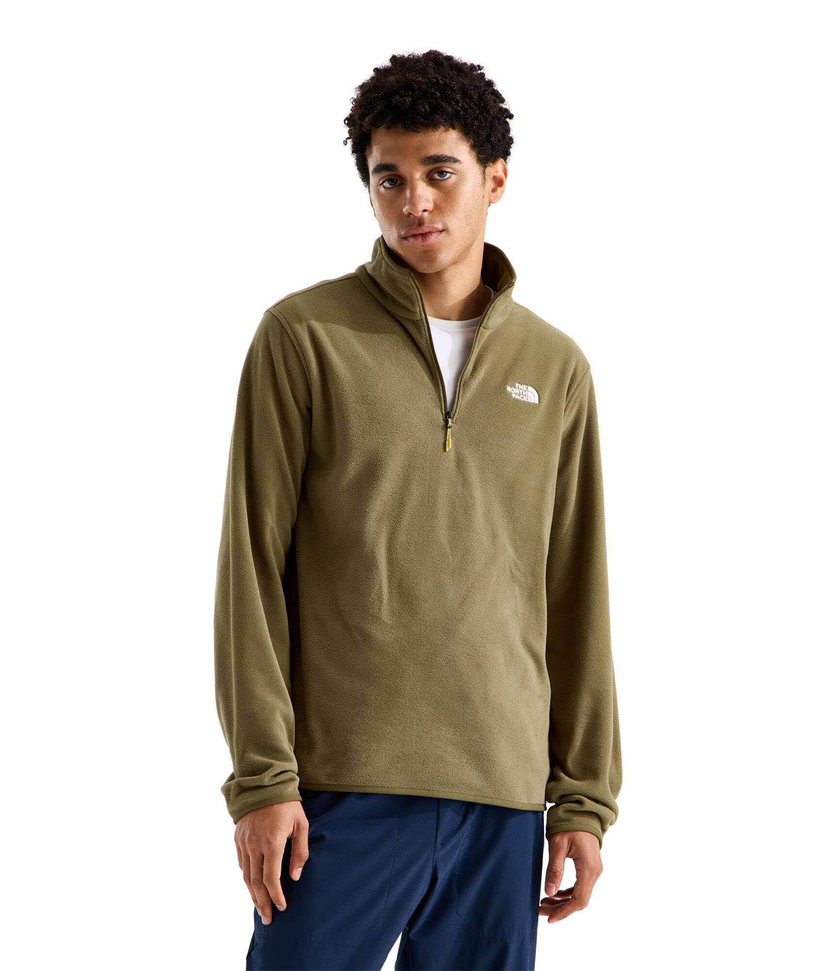 THE NORTH FACE Herren Glacier Fleece 1/4 Zip Sweatshirt, Caraway Seed, XXL
