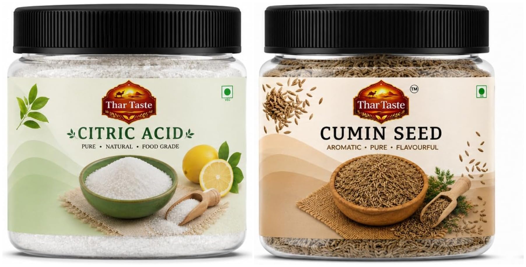 Thar Taste Citric Acid 100g + Cumin Seed 100g | Combo of 2-image-43