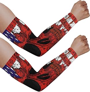 Mangas de braço com proteção solar UV para homens e mulheres, mangas coloridas de esqueleto protegem os braços esportes mangas de braço proteção solar mangas de braço capa protetora UV, Esqueleto