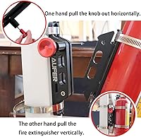 Vista 3 de AUFER Soporte universal de aluminio de liberación rápida para extintor de incendios compatible con Jeep Wrangler Gladiator Ford Bronco UTV Polaris