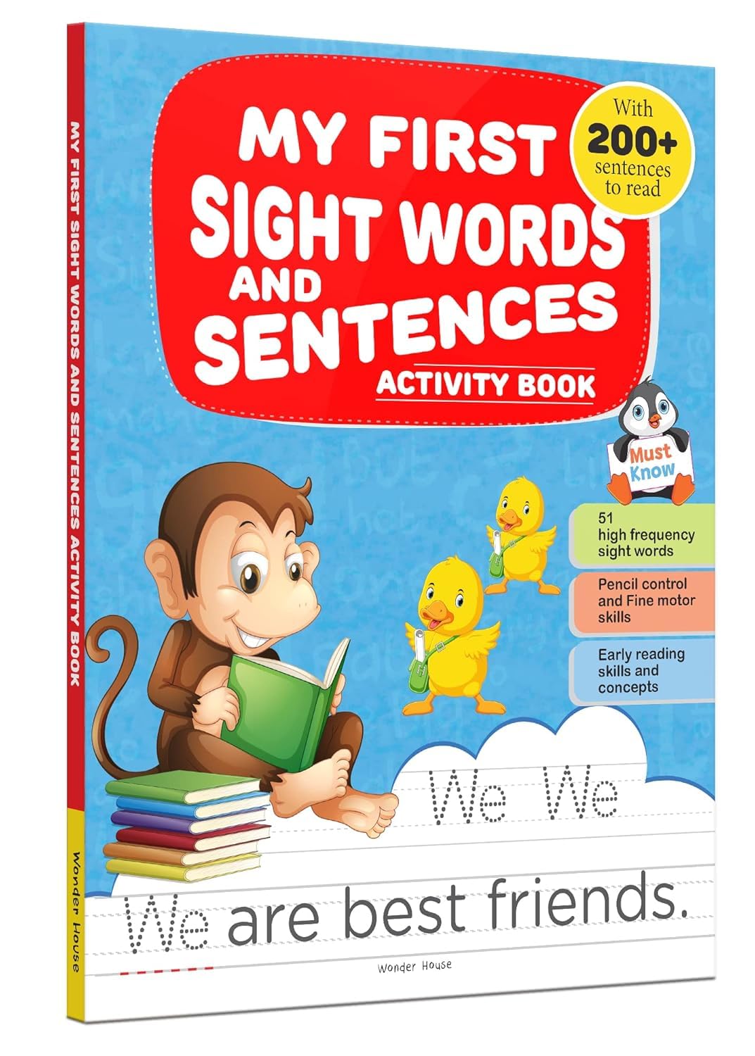My First Sight Words and Sentences: Activity Book for Children | Build Early Reading & Writing Skills | Ages 4–7 | Fun Practice with Everyday Words Paperback – Picture Book, 12 August 2021