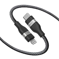 Anker cavo da USB-C a Lightning, 1,8 m Cavo da USB-C a Lightning in tessuto intrecciato riciclato