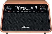 Vista 1 de Sangean HDR-19 HD Radio/AM/FM-RDS/Bluetooth/AUX Radio de gabinete de madera premium