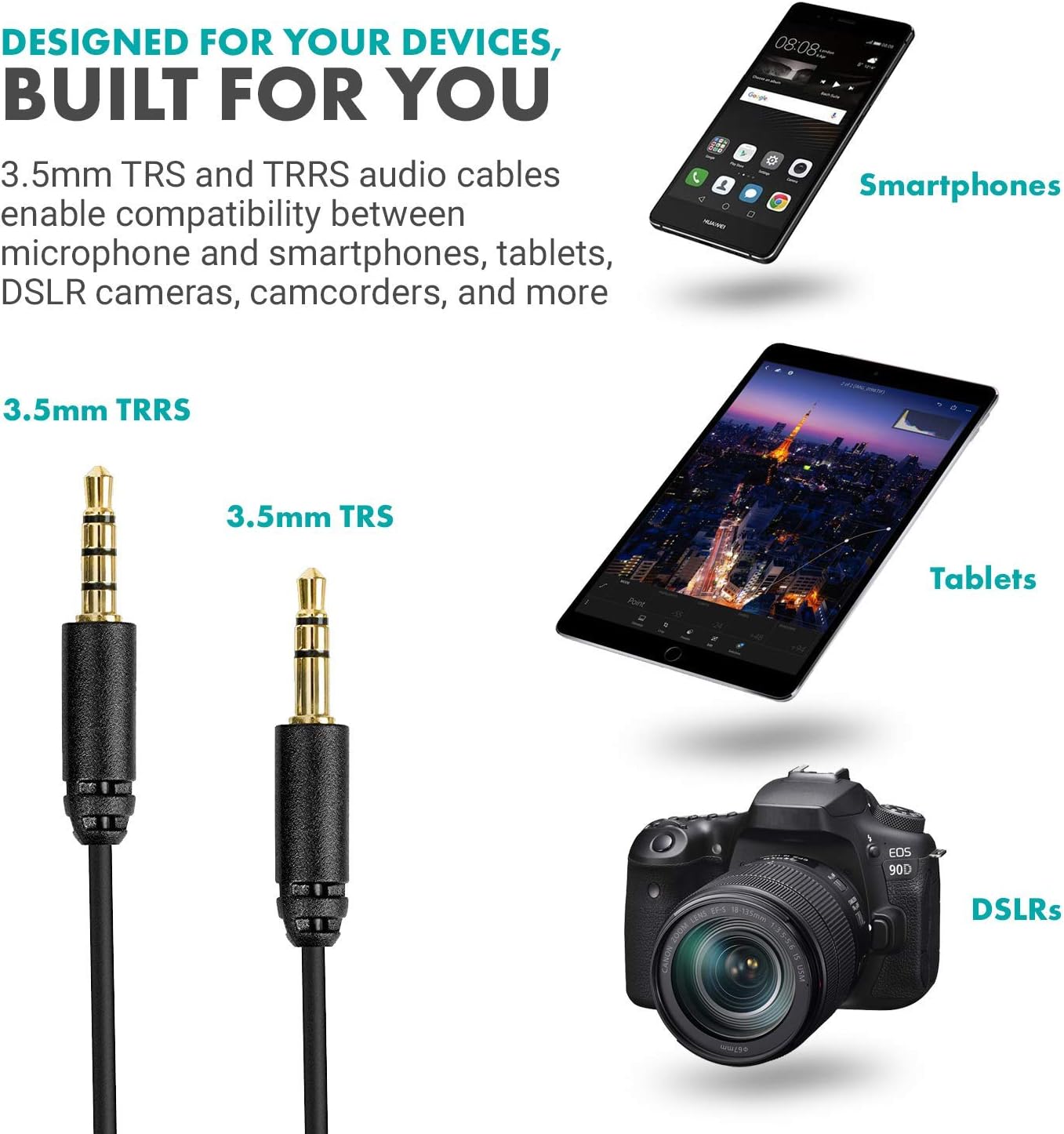 Movo VXR10-PRO+ Smartphone Video Rig with Pro Video Microphone, LED Light, Mini Tripod, Phone - Shotgun Microphone for iPhone 11, 11 Pro Max, SE, XS, XR, X, Android Devices, and More