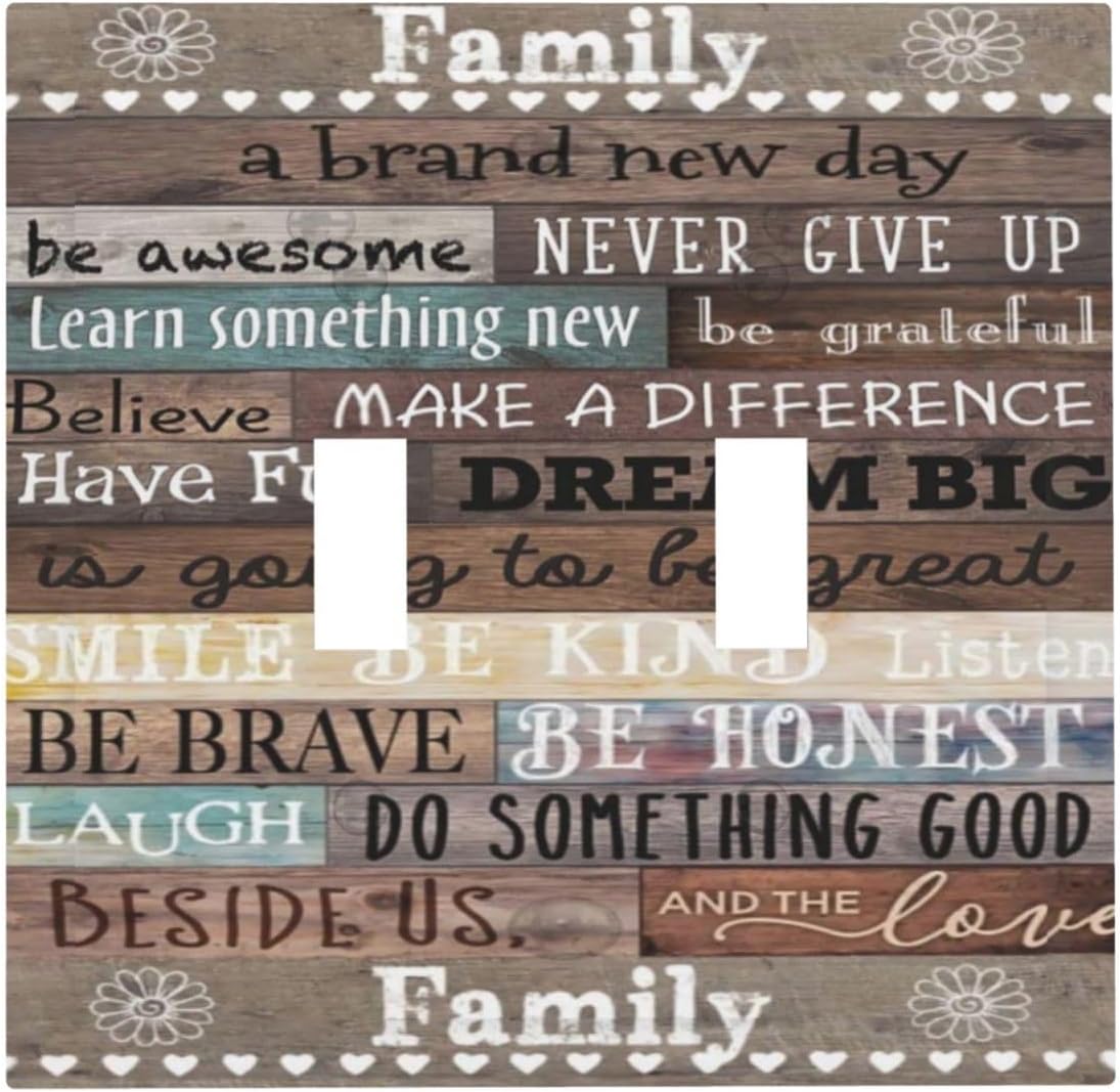 Old Vintage Rustic Western Country Farmhouse Wooden Plank Barn Cabin Garage Wood Door 1-Gang No Device Blank Wallplate Jumbo Size Unused Outlet and Light Switch Cover Decorative Plug Face Plate Cover