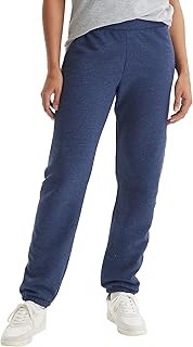 Hanes Women's Sweatpants, EcoSmart Fleece Joggers, Pocketless Cinched Leg Sweatpants for Women, 30" GreenCircle Certified: Certified Environmental Facts Label