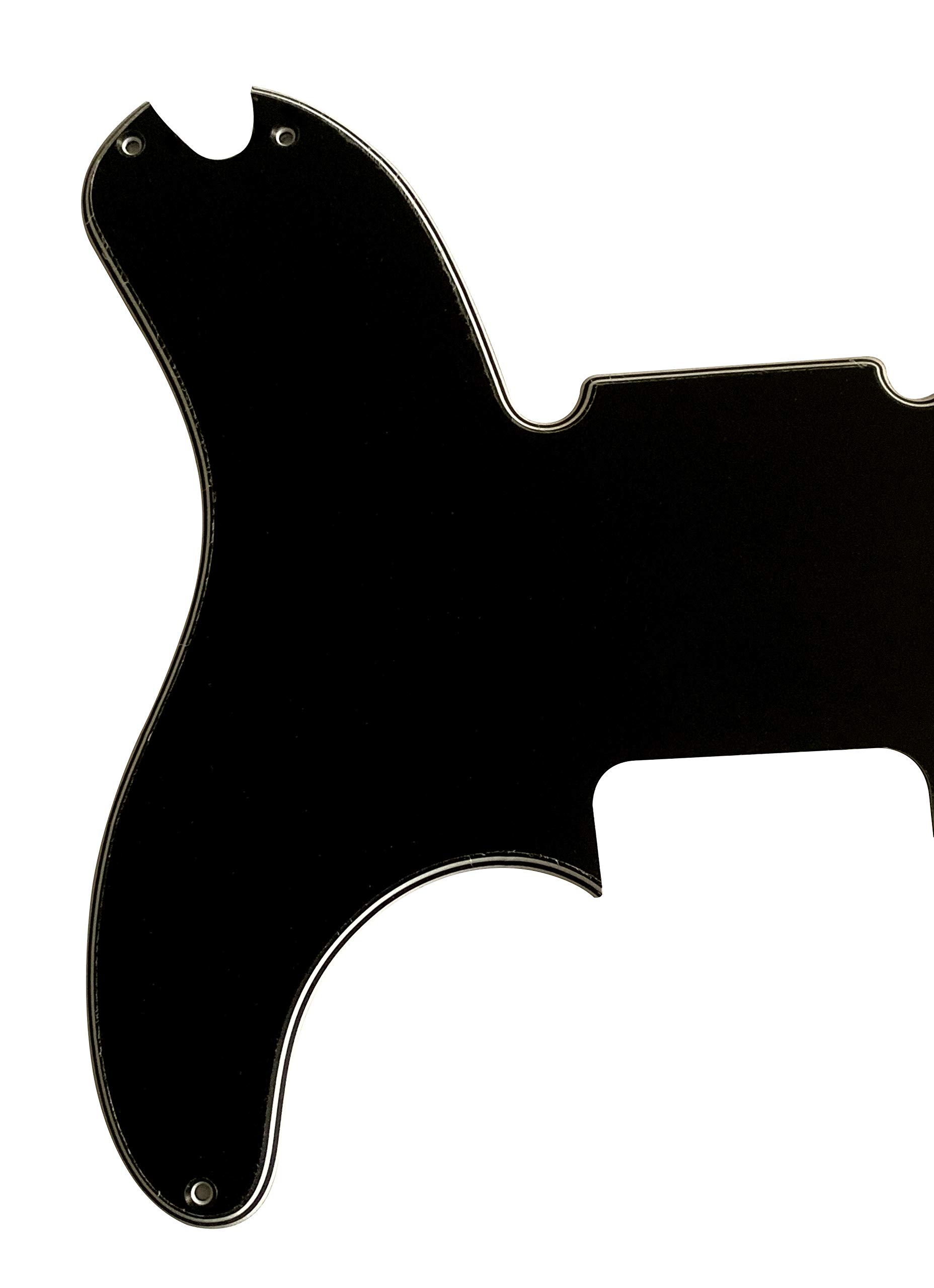 For Fender Telecaster Precision Bass Guitar Pickguard (4 Ply Black)
