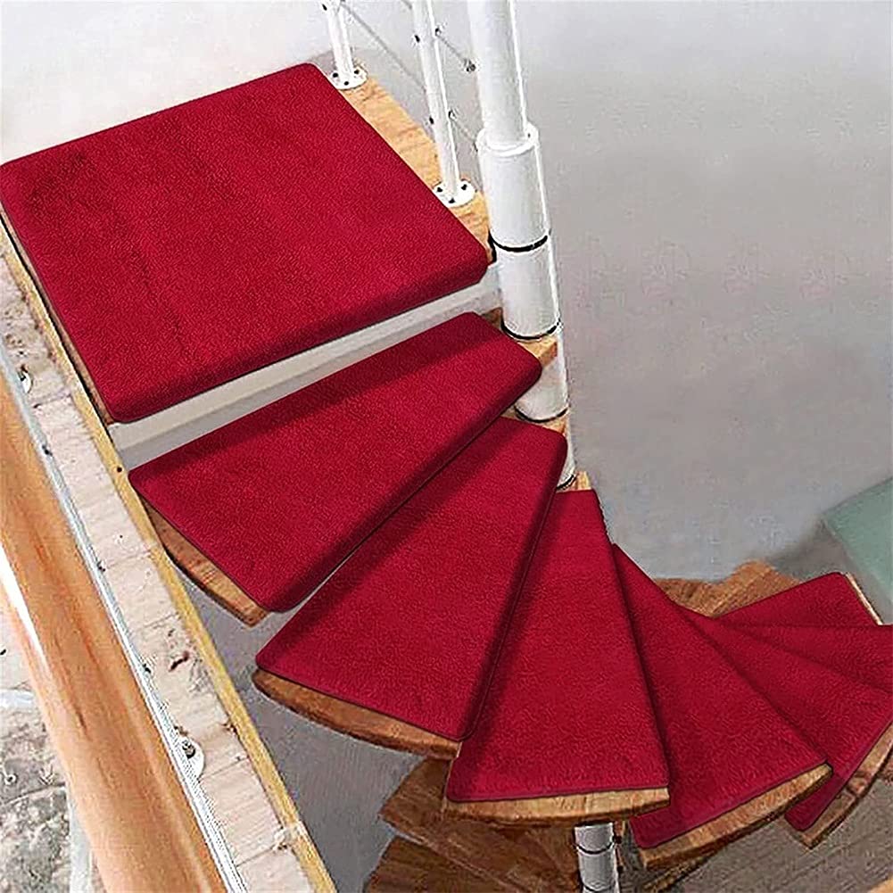 IR-Fußmatten für spiralförmigen, drehbaren Teppich, links / rechts, 1 Stück, rutschfeste IR-Pad, Trittschutz, selbstklebende Abdeckung für Innen- und Außenbereich