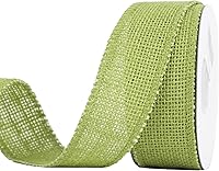 Vista 12 de MEEDEE Cinta de arpillera de yute azul real, 2.5 pulgadas, 10 yardas, coronas y lazos patrióticos, decoración de fiesta del 4 de julio