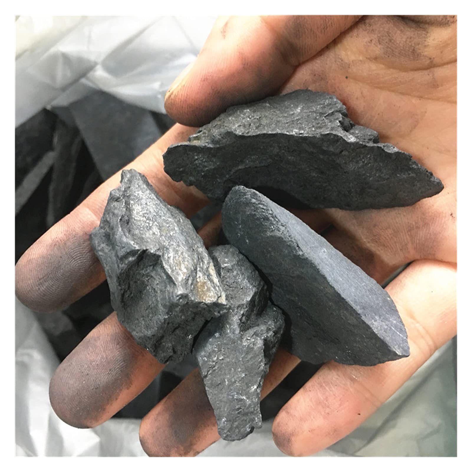 Shungite brute chakra cristaux pierres de guérison naturelle 100g 30-50mm