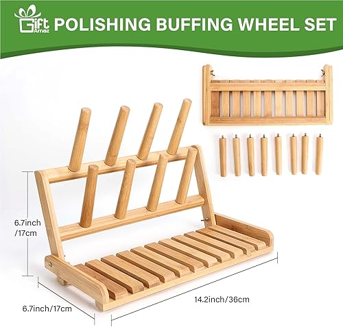 Miniatura 5 de Estante de secado de biberones de bambú, soporte para botellas de encimera que ahorra espacio, organizador portátil para biberones, tazas, chupetes