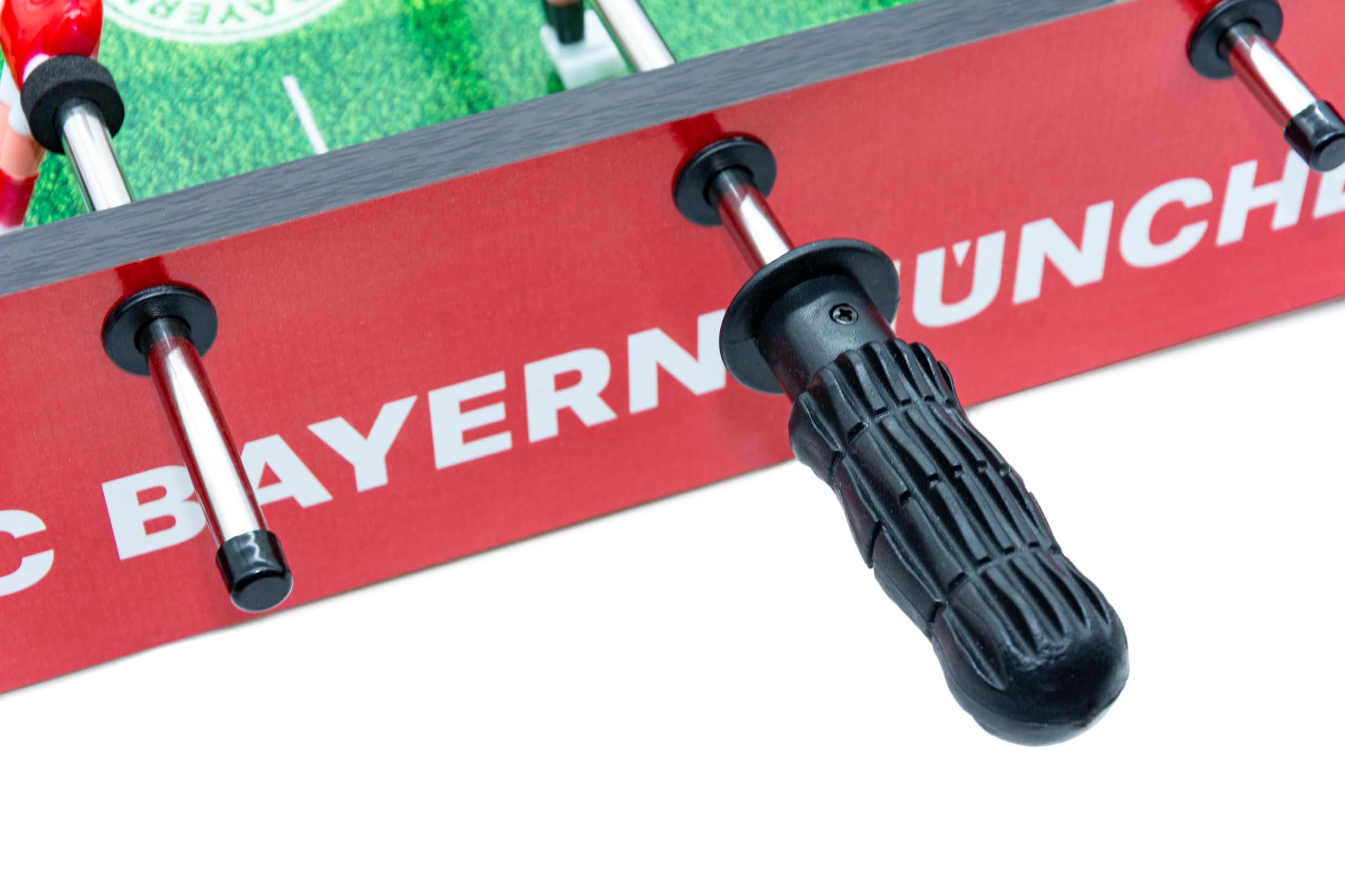 FC Bayern München Tischkicker Kinder - Offizieller Tischaufsatzkicker, kompakter und Leichter Mini-Kickertisch für Drinnen - Spielfeld 40,5 x 29,5 cm