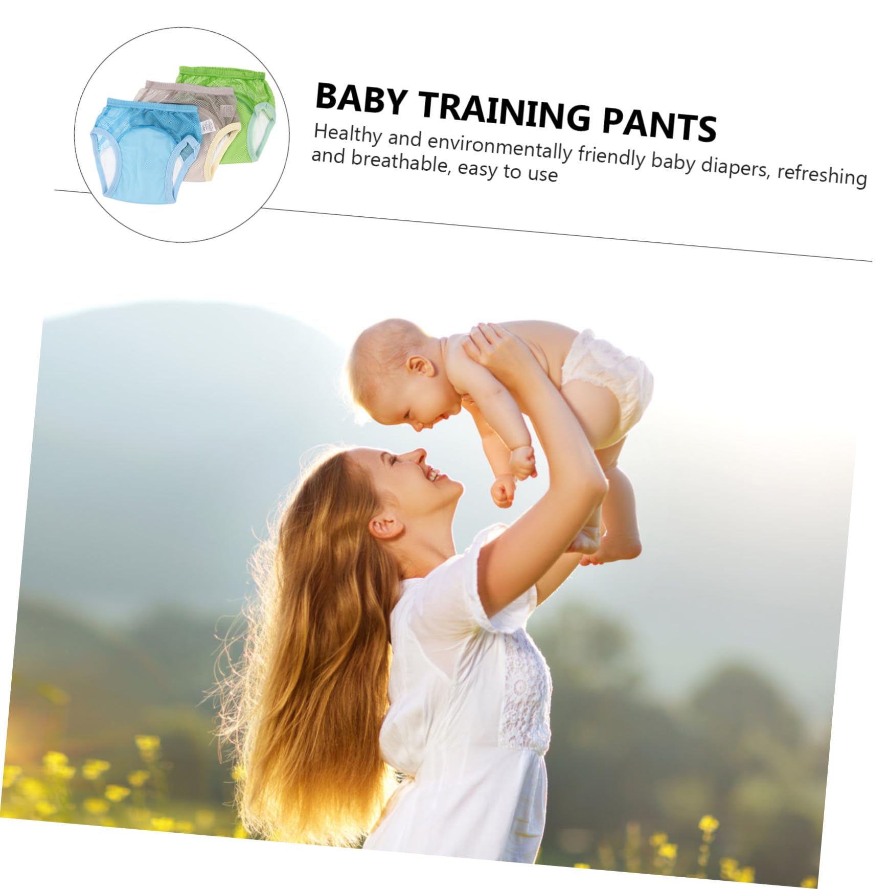 Hohopeti 3 piezas Pantalones de Entrenamiento para Niña Ropa Interior Transpirable de Algodón con y Cintura Elástica para Aprendizaje de Wc