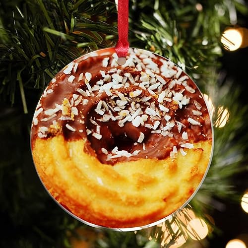 Vista 54 de Grill Master Meat Kebab Adorno de Navidad Fruta Hamburgo Patatas Fritas Cuadro Mariposa Árbol de Navidad Adorno Recuerdo Deliciosa Comida Sabrosa