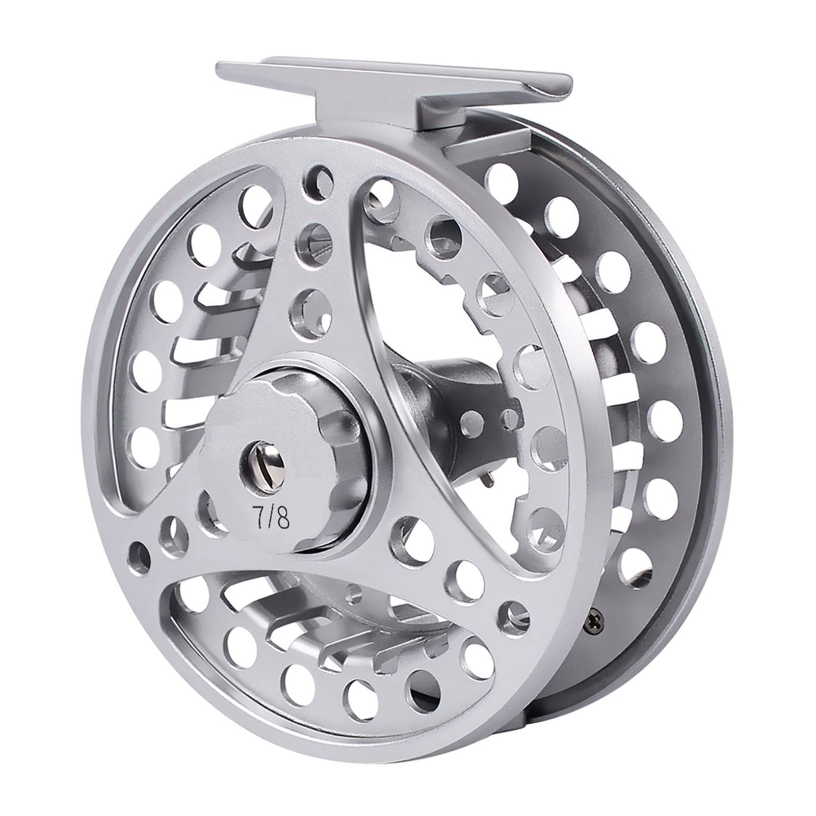 TEmkin Fly Fishing Reel,Fly Fishing Reel Wheels Fly Fishing Wheel 3/4-5/6-7/8 WT Fly Fishing Reel Aluminum Fly Reel CNC Machine Cut Large Arbor Die Casting