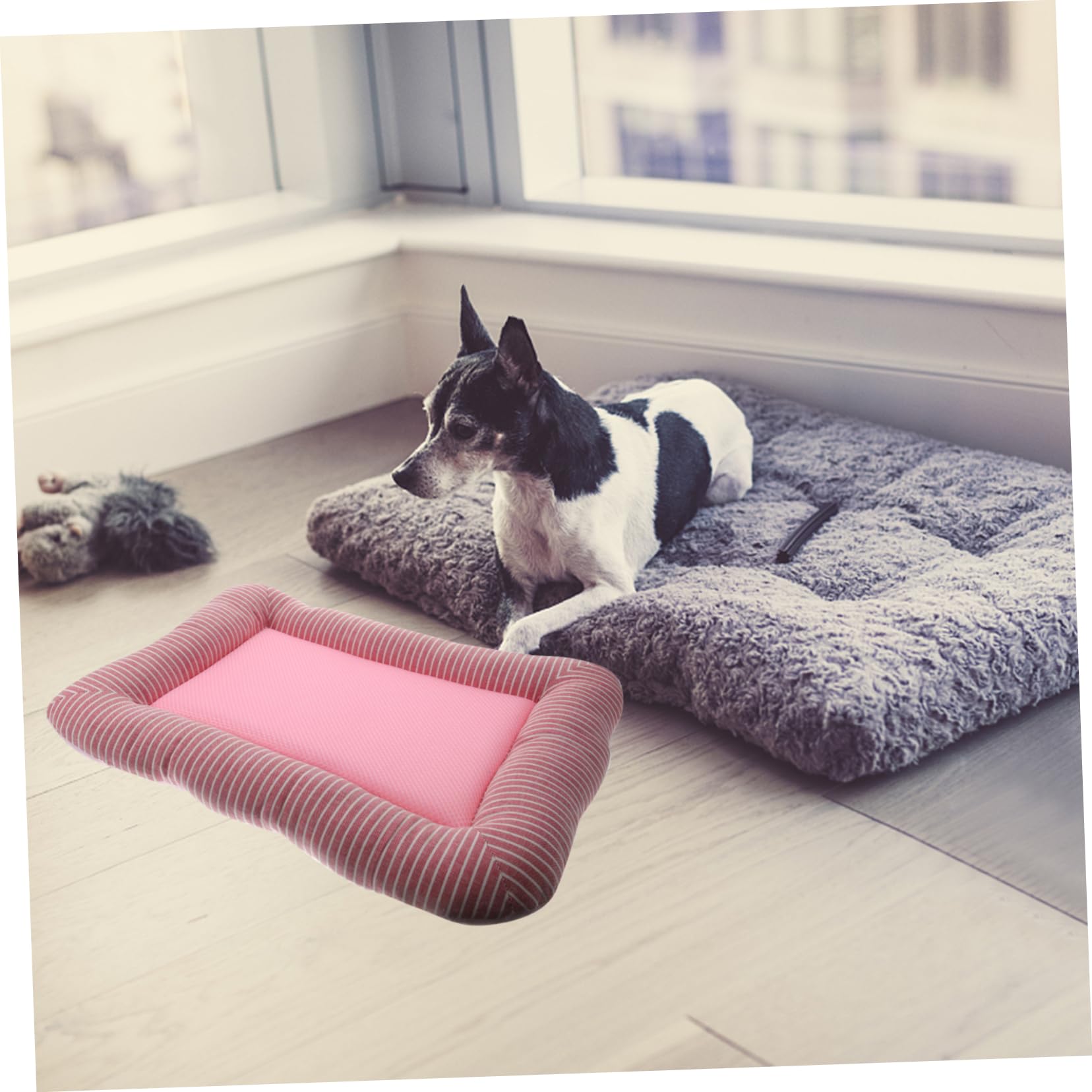 Toddmomy Dog Cooling Nest Mat Lightweight Ice Pet Cooling Pad for Summer Comfort Portable Design for Travel and Home Use