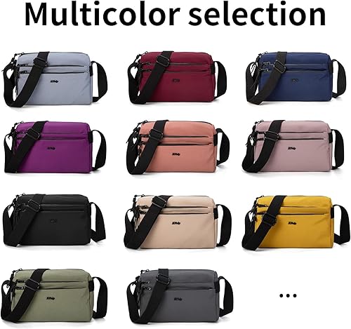 Vista 6 de ETidy Bolso cruzado de nailon para mujer, impermeable, ligero, casual, bolso de hombro