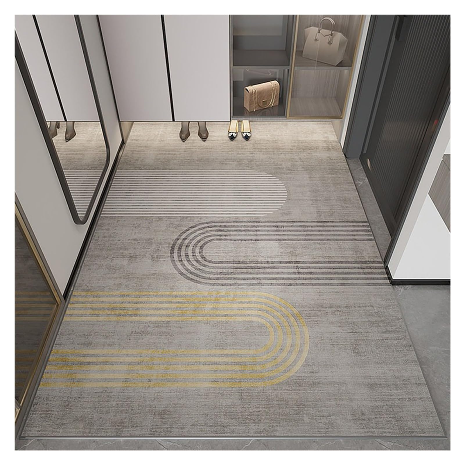 Tapis de chambre doux et design pour un salon accueillant
