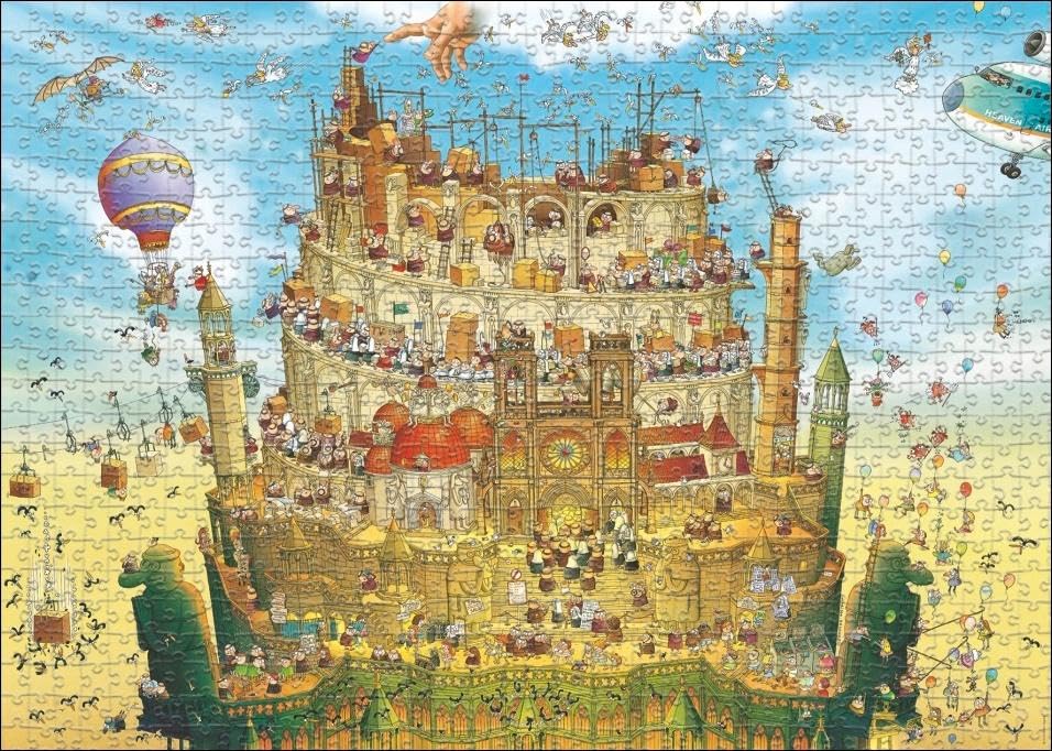 ヘイパズル　2000ピース　2点セット Amazon.com: Thats Life High Above 2000 Piece Jigsaw Puzzle