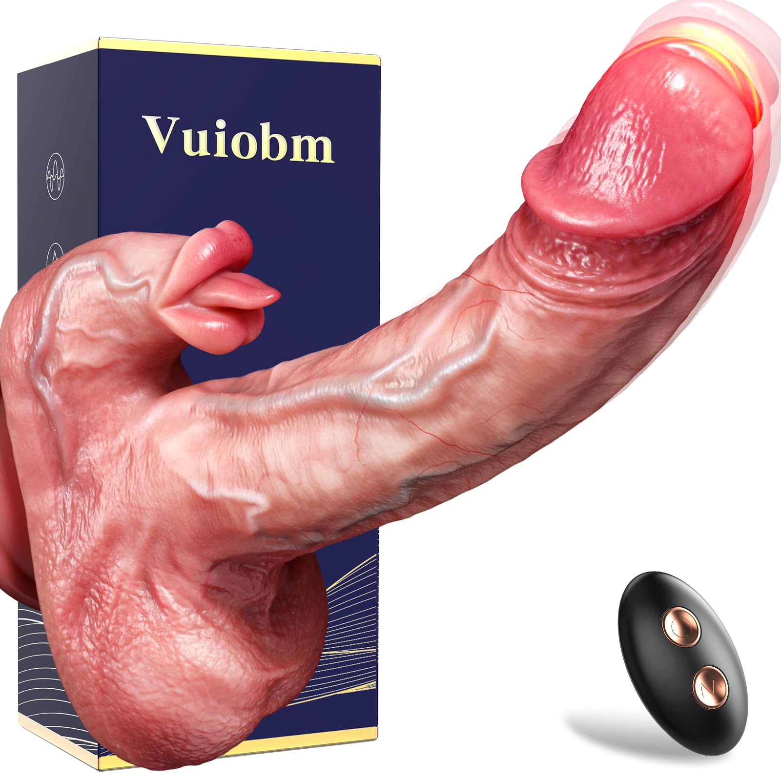 Realistic Thrusting Dildo Sex Toys Vibrating Dildos Adult Sex Toy for Women G Spot with 5 Thrust Realistic