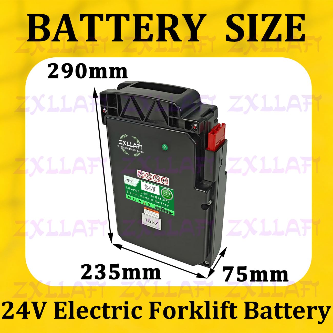 Lithium-Batterie mit CAN-Bus 24 V 20 Ah Batterie Elektro-Gabelhubwagen für EPT15EZ LiFePO4-Austauschbatterien für F5PRO-Teleskoplader mit BMS-Schutzplatine,24v20ah can