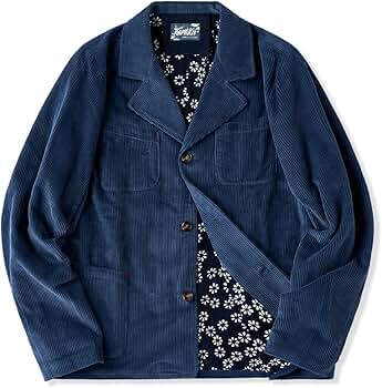 コーデュロイ　藍染ビンテージフレンチワークジャケット UNPACKING】コーデュロイ 藍染ビンテージフレンチワーク