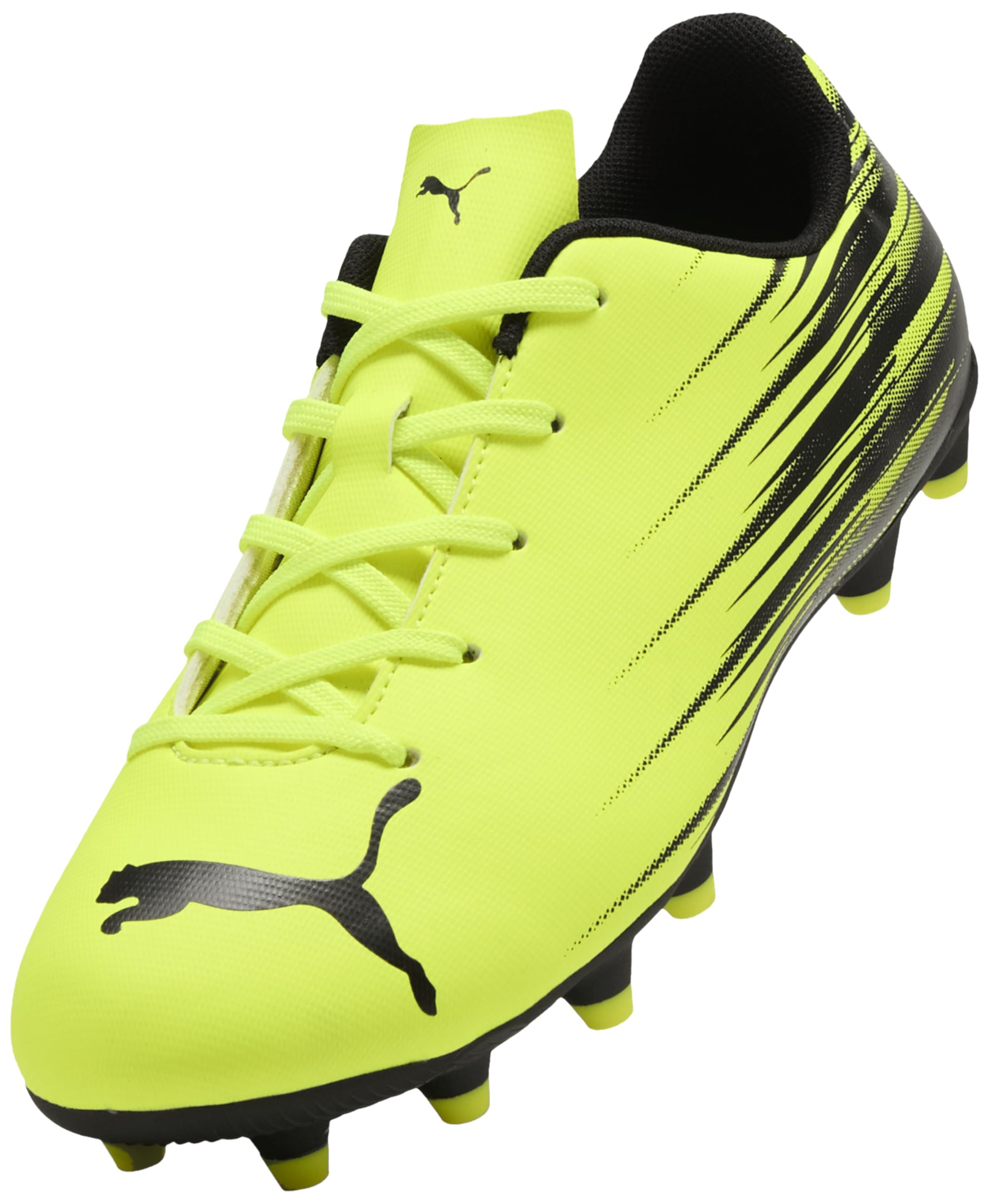 Puma ATTACANTO II FG/AG JR Chaussures de Football, Yellow Alert Black, 38 EU, Yellow Alert Puma Noir, 34.5 EU