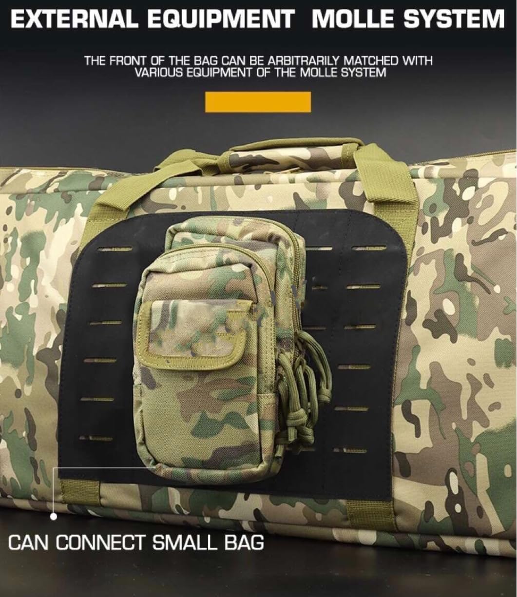 Tactical Bag 39.4 Inch Molle Multifunction Lighweight Carry Bag Hunting Military Shooting Airsoft Paintball Combat Rifle Bags