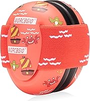 Vista 8 de Orejeras para bebés con cancelación de ruido, protección auditiva para niños pequeños con diadema elástica ajustable (dinosaurio, azul)