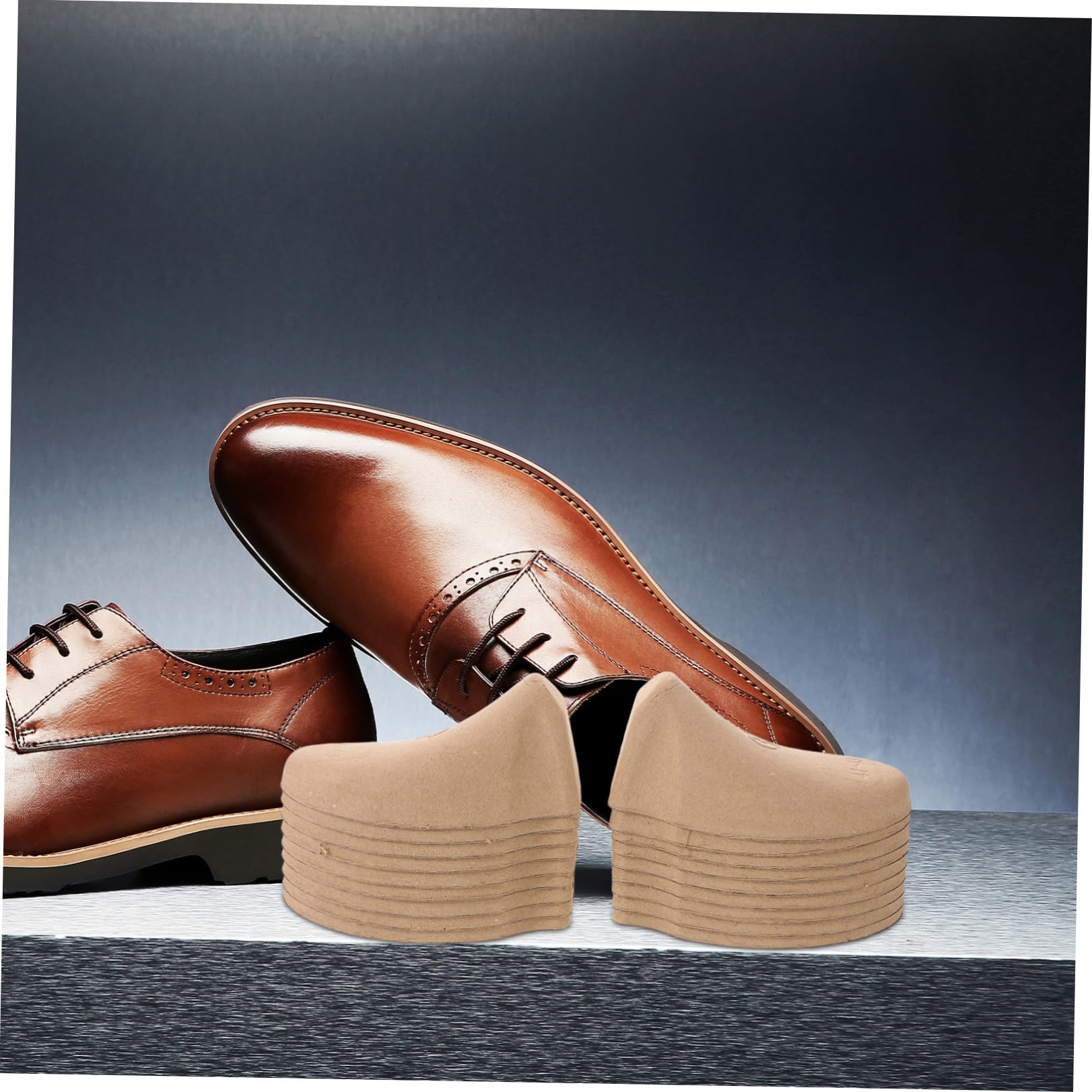 Angoily Inserto per Scarpe da Lavanderia a Secco 50 Paia Tendiscarpe in Polpa di Cellulosa Eu 41-43 Modellatore per Scarpe da Uomo Accessori per Prevenzione Rughe