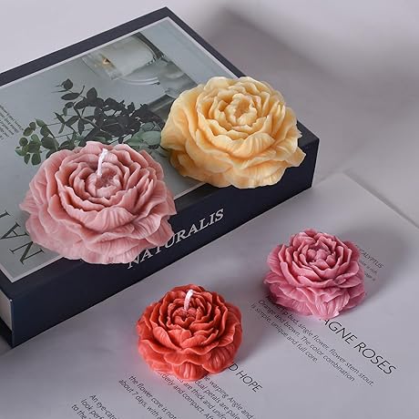 Peony Flower Candle Molds-Premium Candle Making Kit