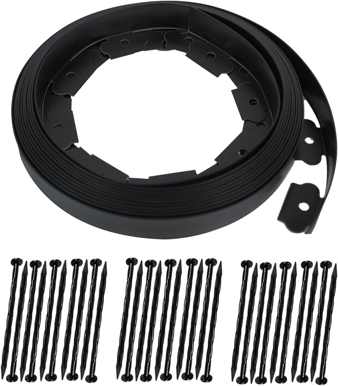 Hugeleaf Landscape Edging Kit 33ft Plastic Garden Edging 1