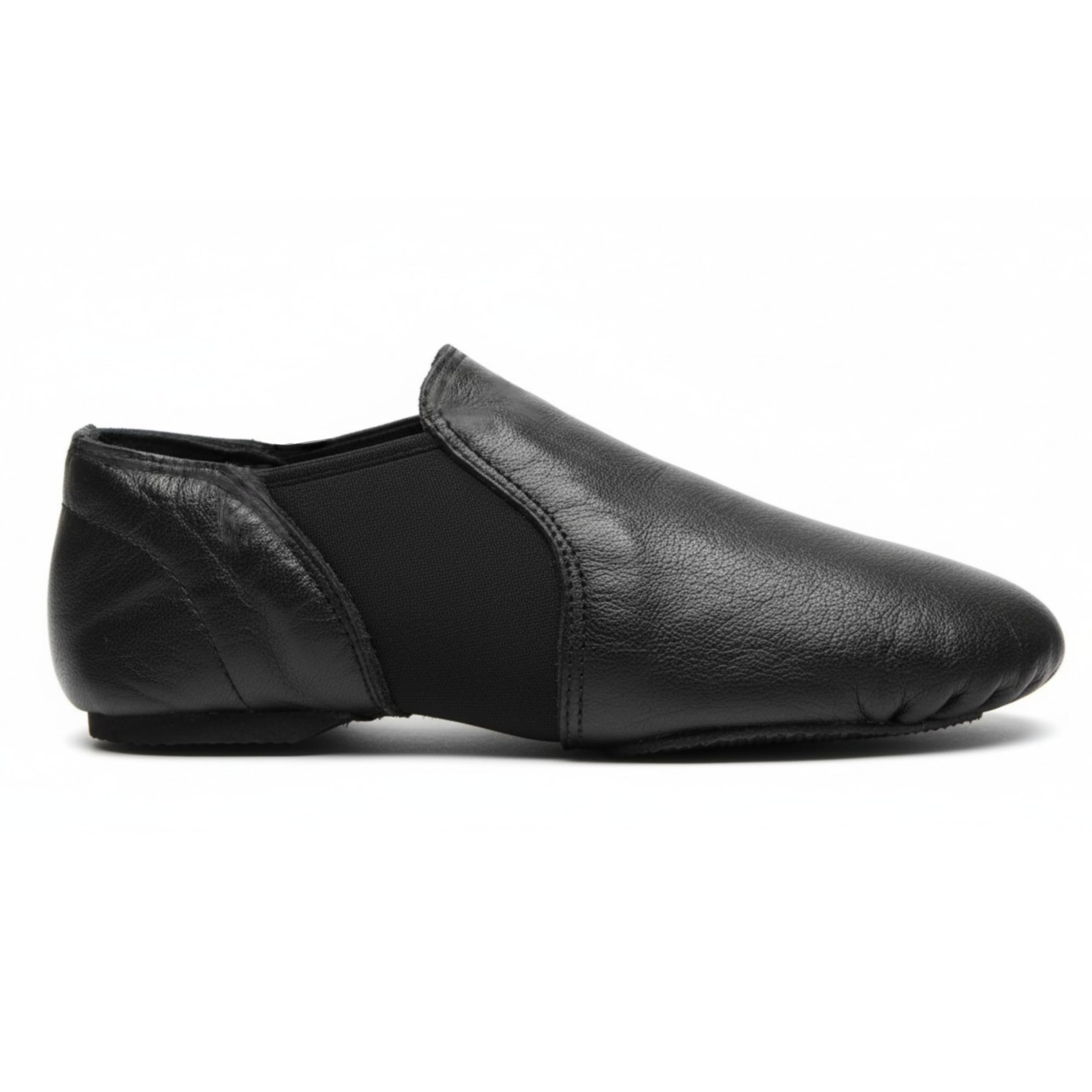 Chaussures de danse jazz super faciles à enfiler en cuir souple et néoprène