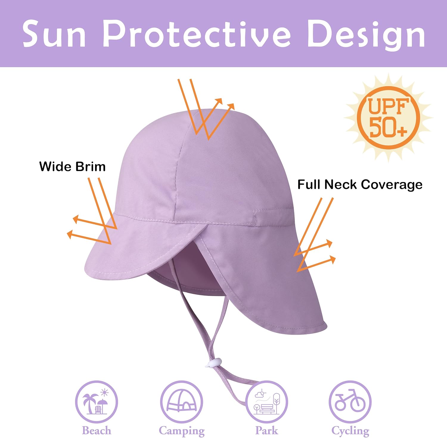 2 Pack Baby Sun Hats Toddler Beach Hat for Girls Boys 0-4 Years image 5