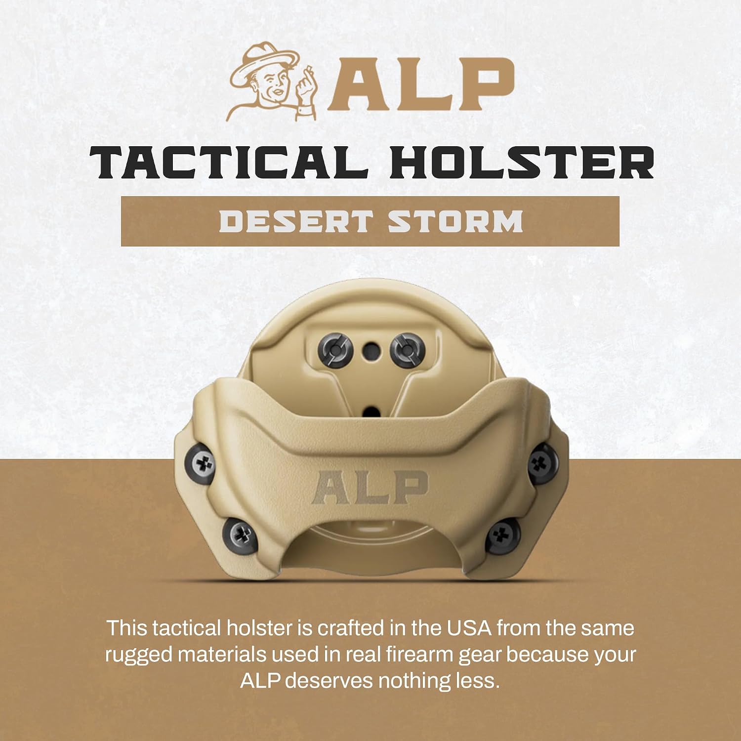ALP Supply Co - Tactical Holster - Made in USA, Rugged Firearm-Grade Build - Secure Fit for 1 Tin - Belt Clip Carry - Built for Range & Field Use